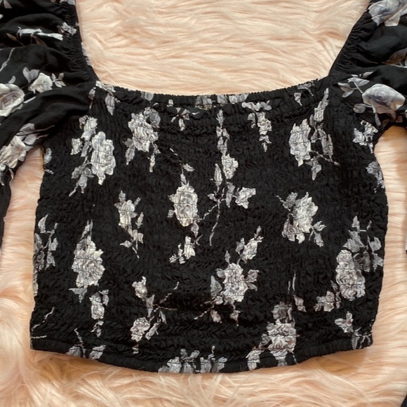 MOTEL ROCKS Velina Smocked Long Sleeve Top sz XS - Picture 4 of 11